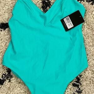 Nicholas Myra One Piece Swimsuit Turquoise Size Medium